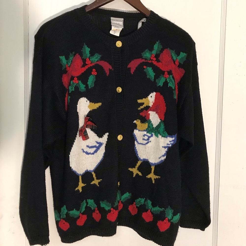 Vintage Geese Ugly Christmas Sweater